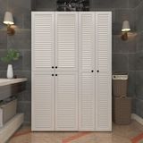 Kenzlife Yaromira Panjur 180x120x64 cm Mebran Kapak Beyaz Mdf Gövde Çamaşır-Kurutma Makinesi Banyo Dolabı