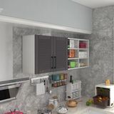 Kenzlife Zencefil 60 Gri Mod 2 60x160x32 Mebran Kapak Suntalam Gövde Hazır Mutfak Dolabı