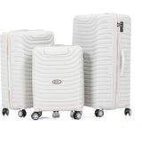 Keo-Plus Kemik 3 Lü Set Silikon Kırılmaz Pp Valiz - Çok Renkli