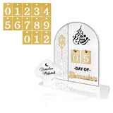 keonsatrz Ramazan Advent Takvimi 30 Gün Eid Mubarak DIY Geri Sayım Takvimleri Ramazan ve Bayram Dekoru Ramazan İslam Müslüman Dekor Ev Ofis Masası için Ramazan Hediyeleri Çocuklar için
