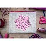 Kep Atelier Tokat Baskı Cüzdan - Pembe