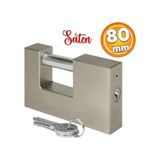 Kepenk Isyeri Kapisi Kilidi Yassi Kayar Milli Saten Asma Kilit Kapi Emniyet 80 Mm 3 Anahtarli Metal