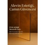 Kera Glass 8 x 30 Yüksek Isıya Dayanıklı Şömine Kuzine Soba Camı 4 mm - Seramik Cam (Bal rengi, Şeffaf)