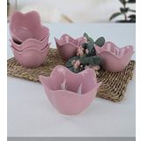 Keramika 12 CM 6 Adet Violet Zambak Çerezlik