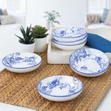 Keramika 19988/19992 13 cm 6 Adet Blue Ink Halka Çerezlik-Sosluk