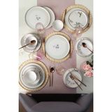 Keramika 22431-32 Purple Bloom Nordic 24 Parça 6 Kişilik Yemek Takımı