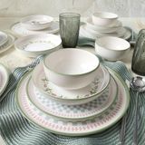 Keramika 22909-10-11 24 Parça 6 Kişilik Rose Line Yemek Takımı