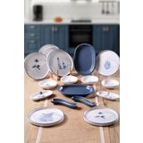 Keramika 8 Kişilik Blue Magic 18 Parça Kahvaltı Takımı