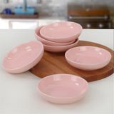 Keramika Açık Pembe Halka 13 cm 6 Adet Çerezlik Sosluk