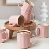 Keramika Acik Pembe/Krem Herakles Kupa 9 Cm 6 Adet 550/030