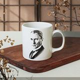 Keramika Atatürk Portre Beyaz Silindir Kupa 1 Adet