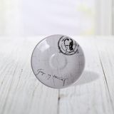 Keramika Beyaz Renk Atatürk İmzalı 14 cm Çay Tabağı