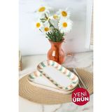 Keramika Bronze Palmiye Noyan Kayık Tabak 26 cm 2 Adet 22900 - Renkli