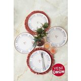 Keramika Enjoy Your Food Nordic Servis Tabağı 28 cm 4 Adet 22973