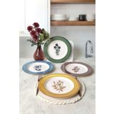 Keramika Floral Essence Servis Tabağı 28 Cm 4 Adet 22889-91-92