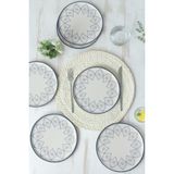 Keramika Floral Waves Nordic Pasta Tabağı 22 Cm 6 Adet 22669