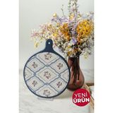 Keramika Floral Waves Peynir Sunum Tabağı 26 cm 22668 - Renkli