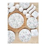 Keramika Flowers Mat Beyaz 29 Parça 6 Kişilik Kahvaltı Takımı