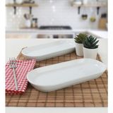 Keramika Kayık Noyan Beyaz 26 cm Tabak