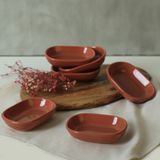 Keramika Kizil Kahverengi Noyan Cerezlik 11 Cm 6 Adet 607
