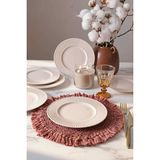 Keramika Krem Myra Pasta Tabağı 22 cm 6 Adet 030