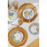 Keramika Lemon Bliss Ege Pasta Tabağı 20 cm 4 Parça 22089-92 - Renkli