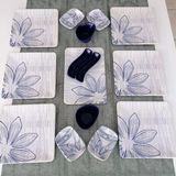 Keramika Mat Kobalt Alisa 15 Parça 6 Kişilik Kahvaltı Takımı