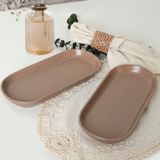 Keramika Mat Toprak Noyan Kayik Tabak 2 Adet 26 Cm 977