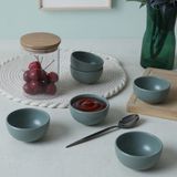 Keramika Mat Yeşil Bulut Mini Çerezlik / Sosluk 8 cm 6 Adet 322
