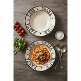 Keramika More Pasta & Less Drama Makarna Tabağı 2 Adet 26cm