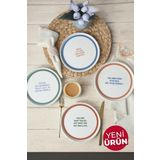 Keramika Motto Style Stackable Pasta Tabağı 21 Cm 4 Adet 22646-22732-33-34