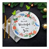 Keramika New Year Wonderful Time Servis Tabağı 26 Cm 21657
