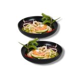 Keramika Nordıc 22cm Yemek-Salata Tabağı Mat Siyah 2li