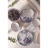 Keramika Purple Flower Yemek Takımı 6 Parça 2 Kişilik 21329-30-31