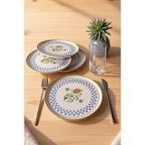 Keramika Rose Line Nordic Pasta Tabağı 22 cm 4 Adet 22911