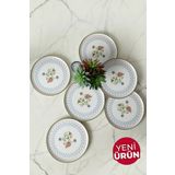 Keramika Rose Line Nordic Pasta Tabağı 22 Cm 6 Adet 22911