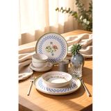 Keramika Rose Line Yemek Takımı 6 Parça 2 Kişilik 22909-10-11