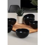 Keramika ST101106F956A0000000AZ1000 Bulut 6 Parça 8 cm Mat Siyah Kase