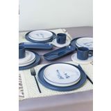 Keramika Stackable Blue Magic Kahvaltı Takımı 18 Parça 4 Kişilik