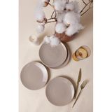 Keramika Taupe Ege Pasta Tabağı 20 cm 4 Adet 594