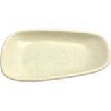 Keramika Tetra Artistik 15 cm Mat Krem Kayık Tabak