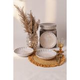 Keramika Vintage Cream Sirius Yemek Tabağı 20 cm 6 Adet 22146