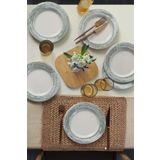 Keramika Vintage Green Assos Pasta Tabağı 22 Cm 6 Adet 22644