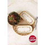Keramika Worn Gold Noyan Kayık Tabak 26 Cm 2 Adet 22967