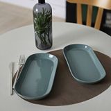Keramika Yesil Noyan Kayik Tabak 28 Cm 2 Adet 326