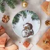 Keramika Yılbaşı Noel Baba Servis Tabağı 25 Cm - 17958