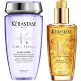 Kerastase Blond Absolu Bain Lumiere 250 ml Şampuan + Lhuile Originale 100 ml Bakım Yağı