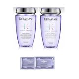 Kerastase Blond Absolu Bain Lumiere Şampuan 2 x 250 ml + Blond Absolu Maske 2 x 15 ml Seti