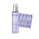Kerastase Blond Absolu - İşlem Görmüş ve Röfleli Saçlar için Koruyucu Serum 150 ml + Şampuan 3 x 10 ml