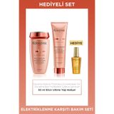 Kerastase Discipline Saç Bakım Seti, Bain Fluidéaliste Şampuan 250ml, Kératine Thermique Kremi 150ml, Elixir Ultime Yağı 50ml